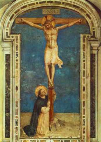 Fra Angelico: w. Dominik adorujcy Krzy