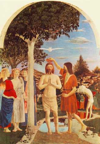 Christus a Ioánne in Iordáne baptizátus est